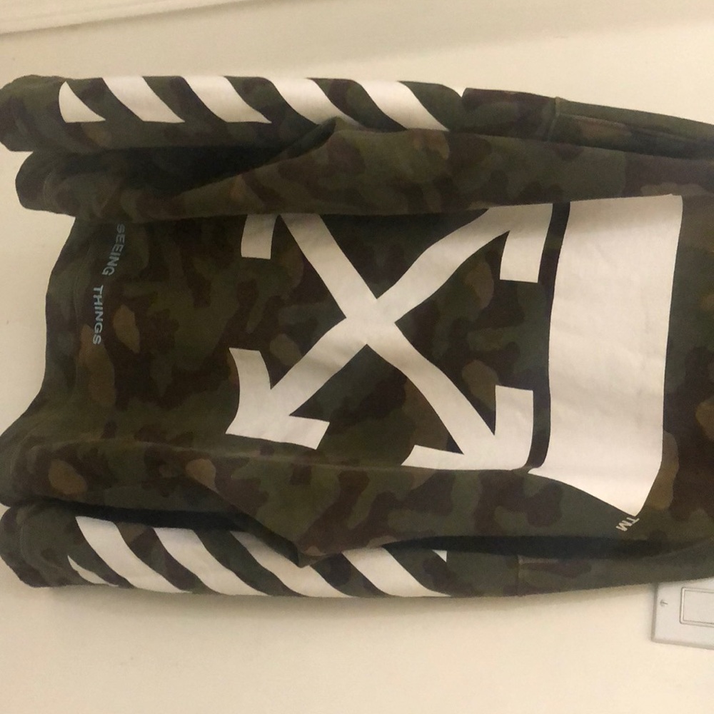 Off-White Camo “Seeing Things” Oversized Hoodie